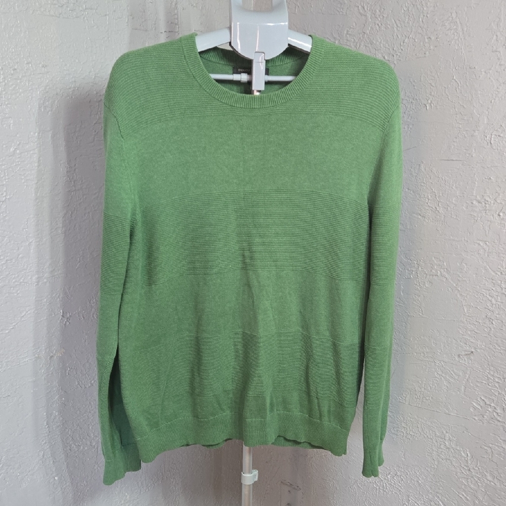 ^Banana Republic Green Crewneck Sweater